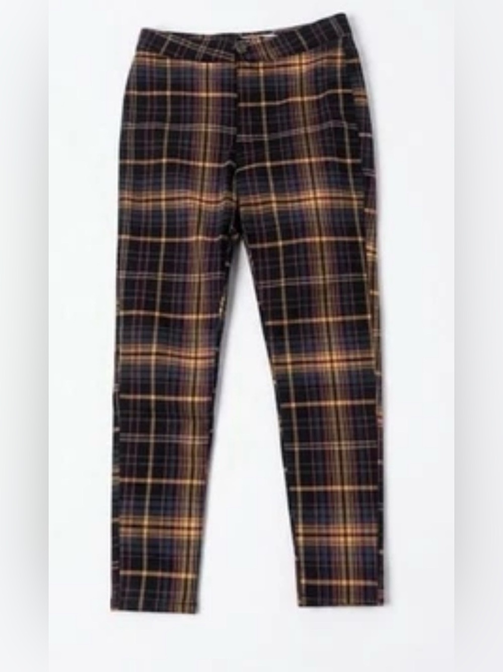 We The Free Free People Plaid Skinny Ankle Pants Multicolor Fall Size 27